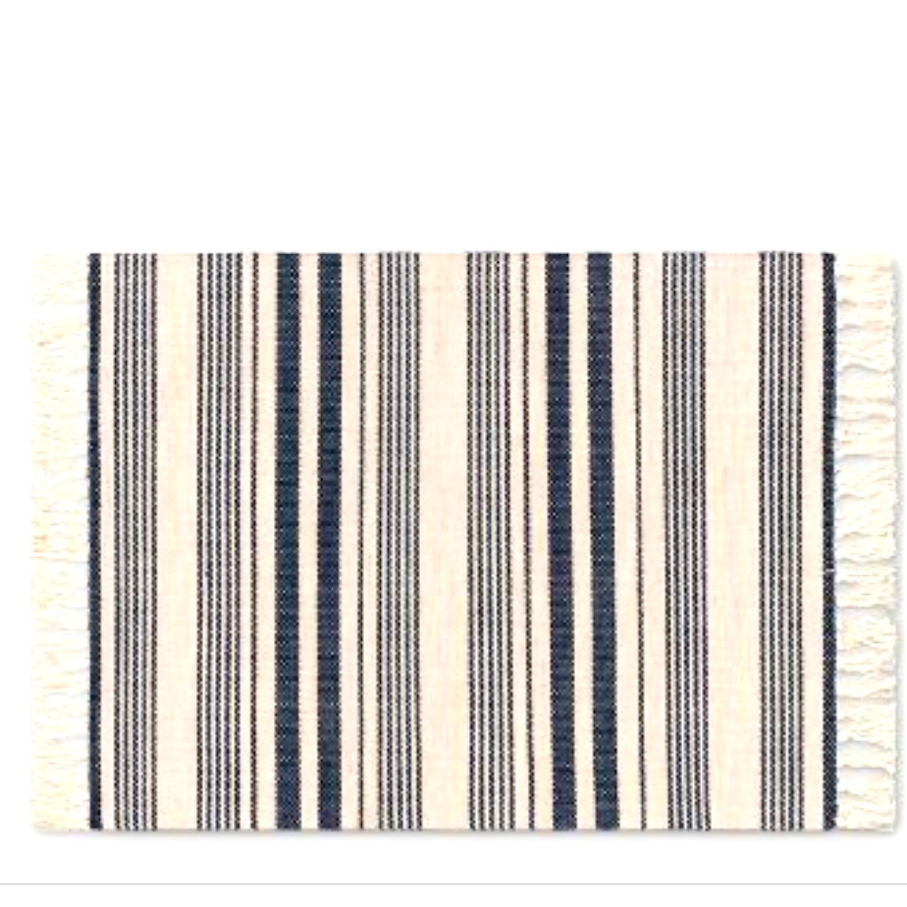 2'x3' Striped Tapestry with Fringes Woven Indoor/Outdoor Rug - Threshold